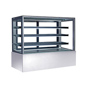 Restaurant Cake Display Equipment Glass Case with Shelves 10 Inch